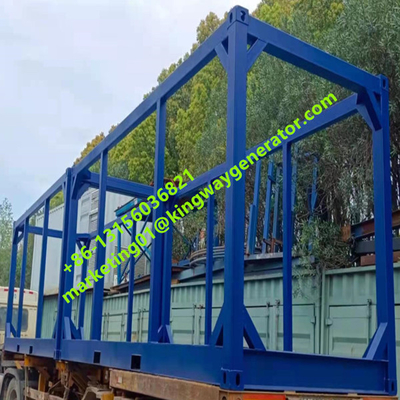 Struktur Baja Utama 20ft Pengiriman Bingkai Kontainer Dimensi Tahan Lama