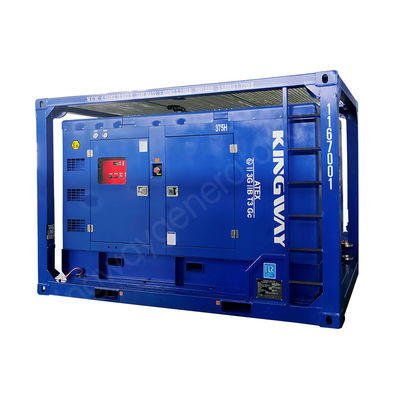 ATEX Zone 2 3 Phase Offshore Oil Gas Field Diesel 425CFM tahan ledakan Kompresor udara bertenaga diesel untuk platform