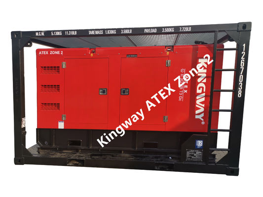 150KVA ATEX Zona 2 T3 Ledakan Proof Generator Diesel DNV Lifting Frame