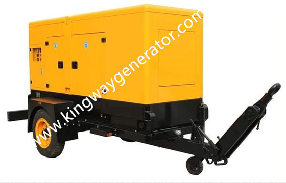1500RPM 1800RPM 15KW Trailer Mounted Diesel Generator Di Luar Penggunaan