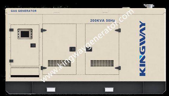 250KVA Gas Alam Cummins 200kw Generator Diam Untuk Pendingin Udara Pompa Panas Gas