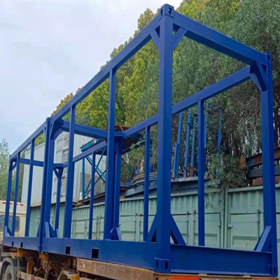 Struktur Baja Utama 20ft Pengiriman Bingkai Kontainer Dimensi Tahan Lama