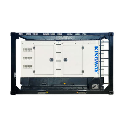 Generator Set Marin Tahan Ledakan Bersertifikat ATEX Zone 2 100 kVA dengan Kontainer Lepas Pantai DNV 2.7-1