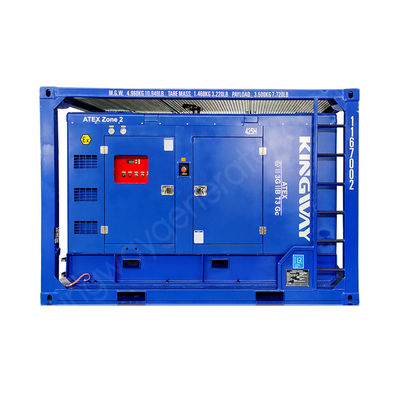 Kompresor udara ATEX Zona 2 Offshore Platform Field Diesel DNV tahan ledakan Diesel didorong langsung produsen Cina