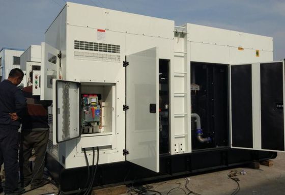 Set Generator Diesel yang kedap suara Mesin CE ISO DNV Sertifikat Diesel Genset Slient