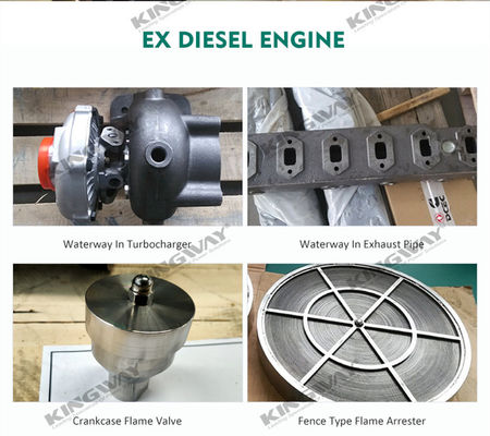 45kva 400v 50hz 3 fase 4 kabel mesin diesel tahan ledakan DNV2.7-1 Sertifikasi Lifting Frame ATEX generator diesel untuk zona 2