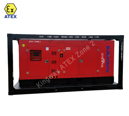 ATEX qualified explosion proof engine generator water pump set and air-comperssor set with DNV2.7-1 Lifting Frame Skid ROHS BV