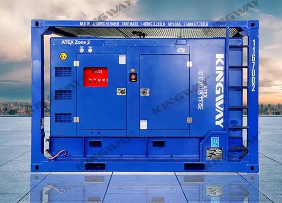 3phase DNVGL 2.7-1 skid frame ATEX sertifikasi 260 CFM 425CFM onshore offshore platform kompresor udara tahan ledakan