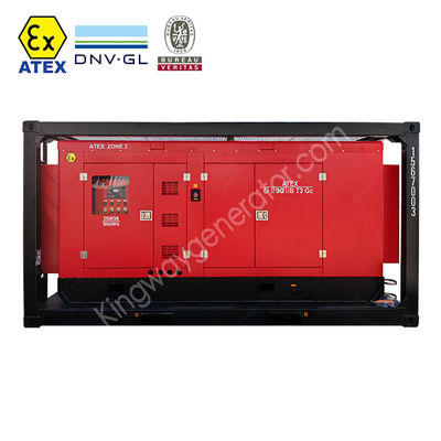 80KVA Heavy Duty ATEX Zone 2 Offshore Generator Dipasang di DNV 2.7-1 Skid