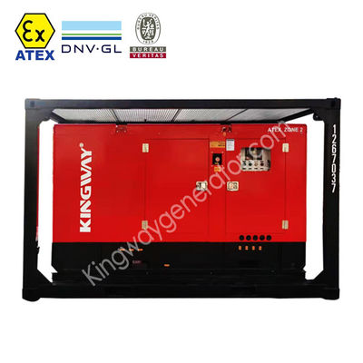 80KVA Heavy Duty ATEX Zone 2 Offshore Generator Dipasang di DNV 2.7-1 Skid