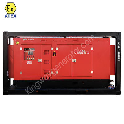 Atex Zona 1 Zona 2 Ledakan-bukti 1250KVA Rig Aman Generator Diesel dengan frame angkat DNV2.7-1 dengan untuk ladang minyak &amp; gas