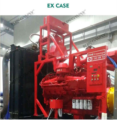 Pasokan 300kva 400v 50hz 3 fase 4 kabel ex-bukti ATEX generator diesel untuk zona 2