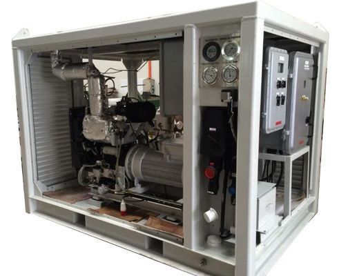 60 kva Atex Zona 2 IIB Suhu T3 Generator Diesel Alternator IP55 Proof Ledakan dengan DNV 2.7-1 Offhore Container