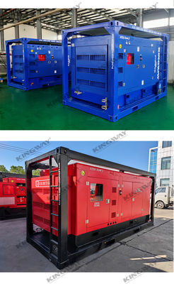 20KVA Zona II Proof Explosion Generator Diesel diam Dipasang dalam DNV 2.7-1 untuk ladang minyak &amp; gas lepas pantai