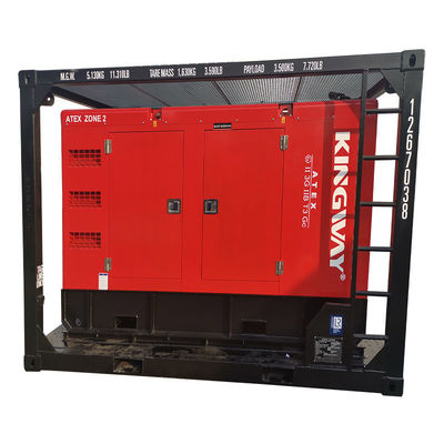 Sertifikasi ATEX 3phase 200kw 250kva zone2 set generator diesel tahan ledakan DNVGL 2.7-1 skid frame platform service engine