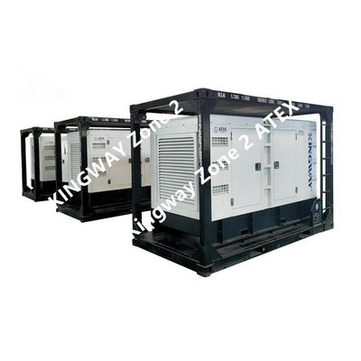 20KVA Atex Zona 2 ATEX Set Generator Proof Ledakan Untuk Industri Minyak Dan Gas Dengan DNV Lifting Frame