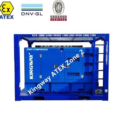 20KVA Atex Zona 2 ATEX Set Generator Proof Ledakan Untuk Industri Minyak Dan Gas Dengan DNV Lifting Frame