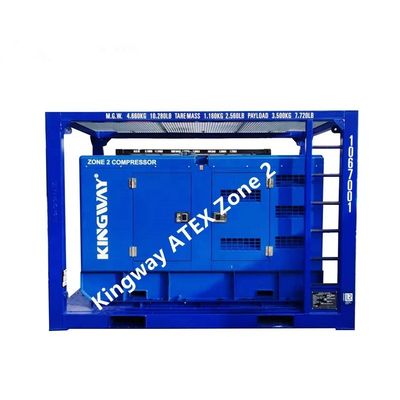 Sertifikasi ATEX3fase DNVGL 2.7-1 skid frame 120kw 150kva onshore offshore platform zone 2 generator