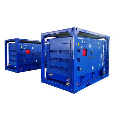 185CFM 6.9Bar Proof Explosion ATEX Zona 2 Mesin Diesel Sullair Compressor dengan DNV2.7-1 Lifting Frame