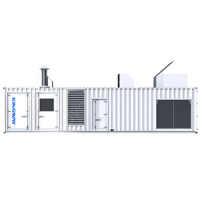 1MW 1000KW Gas Genset Tipe Kontainer Sistem CHP Opsional Set Generator Gas Alam Senyap