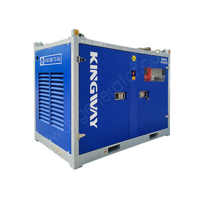 Generator Set Marin Tahan Ledakan Bersertifikat ATEX Zone 2 100 kVA dengan Kontainer Lepas Pantai DNV 2.7-1