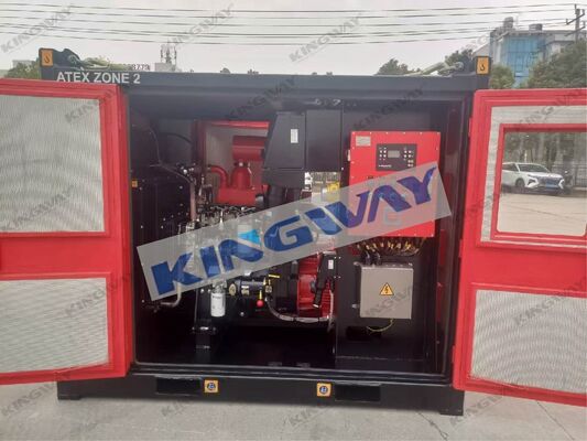 Genset Mesin Diesel ATEX Zone 2 Tahan Ledakan 75kVA dengan Rangka Pengangkat DNV2.7-1
