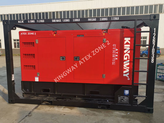 150KVA ATEX Zona 2 T3 Ledakan Proof Generator Diesel DNV Lifting Frame