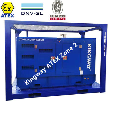 Kingway ATEX Zona 2 Sullair Kompresor Udara 186CFM 100Psi untuk Offshore Oil & Gas Fields