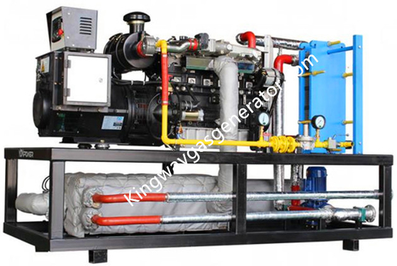 125kva 100KW Tiga Fase Generator Gas Yuchai Generator Set Untuk Penggunaan Tambang