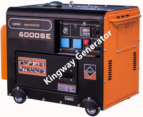 Generator Diam Generator Portabel Warna Oranye Set 8KVA 12Hp