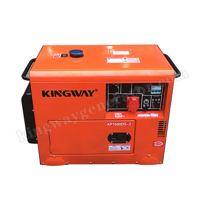 Open Style 5KW Air Cooled Portable Generator Penggunaan Darurat Dengan Tangki Bahan Bakar 25L