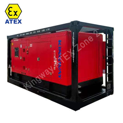 45kva 400v 50hz 3 fase 4 kabel mesin diesel tahan ledakan DNV2.7-1 Sertifikasi Lifting Frame ATEX generator diesel untuk zona 2