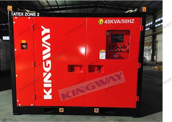 Generator Set Marin Tahan Ledakan Bersertifikat ATEX Zone 2 100 kVA dengan Kontainer Lepas Pantai DNV 2.7-1
