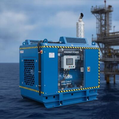 Genset Diesel Kingway 150KVA ATEX Zone 2 ComAp MRS16 dengan Pengontrol Cerdas Lepas Pantai